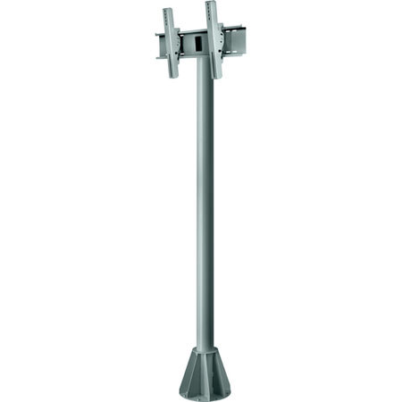 Peerless 5' Wind Rated Pedestal Tilt Mount for 32-65" Flat Panels, Stone Gray