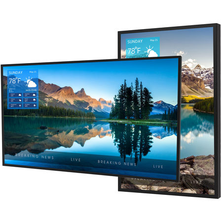 Peerless 55" 16:9 Full HD Xtreme High Bright Outdoor IPS LCD Display, Black