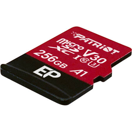 Patroit Memory EP Series 256GB Micro SDXC V30 A1 UHS-I U3 4K UHD Card,SD Adapter