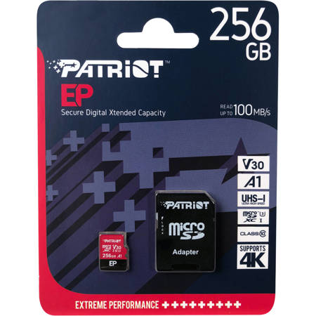 Patriot 256GB A1 / V30 Micro SD Card for Android Phones and Tablets, 4 : Patriot Memory 256GB A1 ⁄ V30 Micro SD Card for
