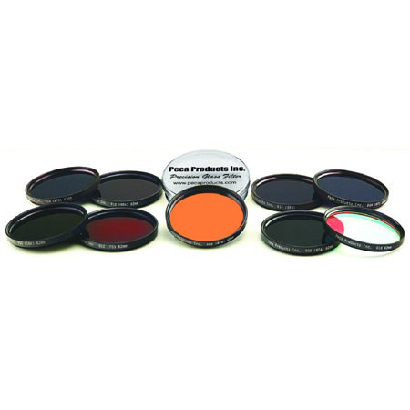 Peca 62mm 9 Filters Kit with 916 Visible Light Filter