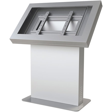 Peerless Landscape Kiosk Enclosure for 48" Displays, Silver