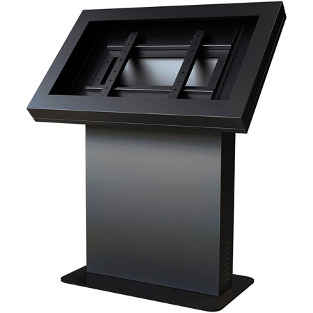 Peerless Landscape Kiosk Enclosure for 48" Displays, Black