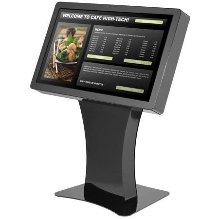 Peerless Landscape Kiosk Enclosure for 55" Displays Less than 3.50" Deep, Black