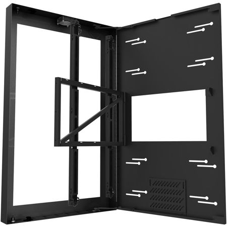 Peerless Portrait Wall Kiosk Enclosure for 43" Displays, Gloss Black