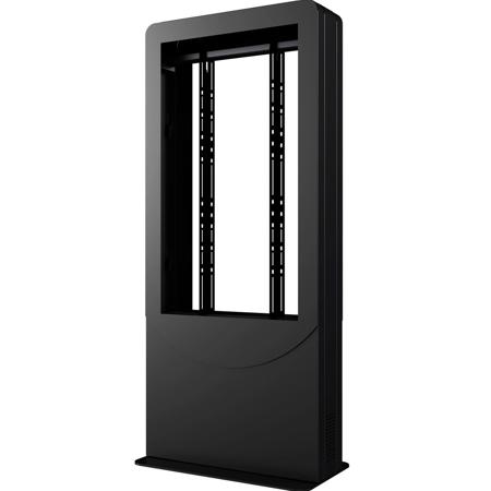 Peerless Portrait Back-to-Back Kiosk for 2x 40" Displays up to 1.8" Deep, Black