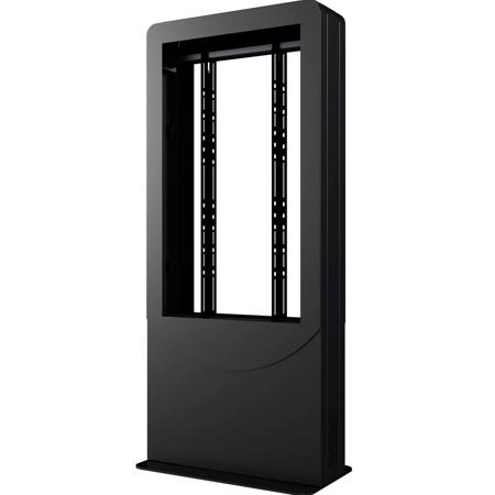 Peerless Portrait Back-to-Back Kiosk for 2x 42" Displays up to 1.8" Deep, Black