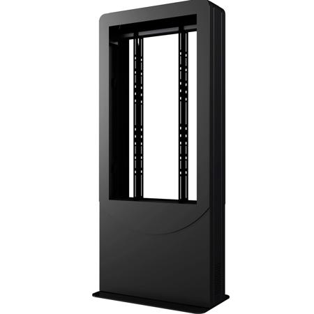 Peerless Portrait Back-to-Back Kiosk for Two 55" Displays up to 3" Deep, Black