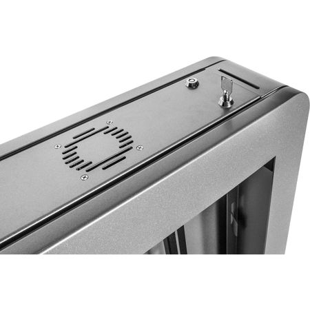 Peerless Portrait Back-to-Back Kiosk for Two 65" Displays up to 3" Deep, Silver