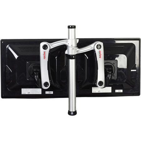 Peerless Two-Link Dual Articulating Desktop Arm/Bolt Hole for 15-24" Displays