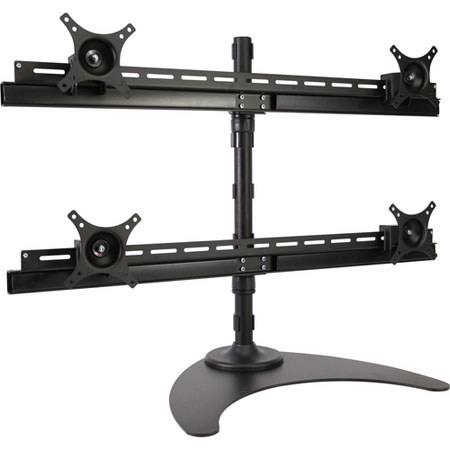 Peerless Quad-Monitor Desktop Mount for 20" to 30" Flat Panel Displays