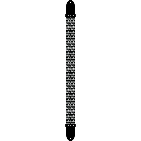 Perri's Leathers LPCP 2" Wide Soft Polyester Guitar Strap, The Beatles White Logo on Black