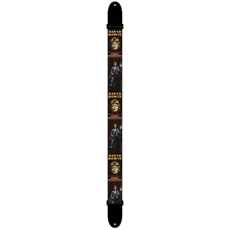Perri's Leathers LPCP 2" Wide Soft Polyester Guitar Strap, David Bowie Ziggy Stardust