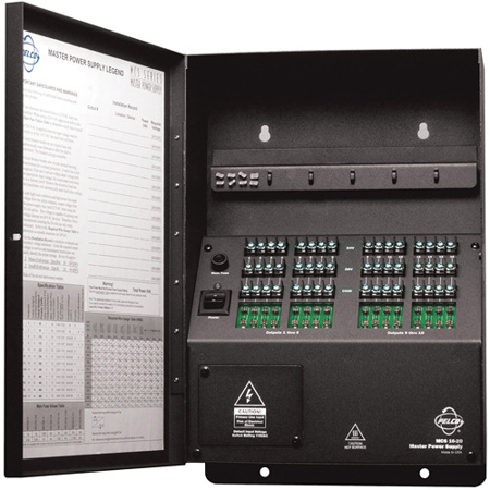 Pelco MCS16-10 24VAC Indoor Power Supply, 10Amp and 16 Output