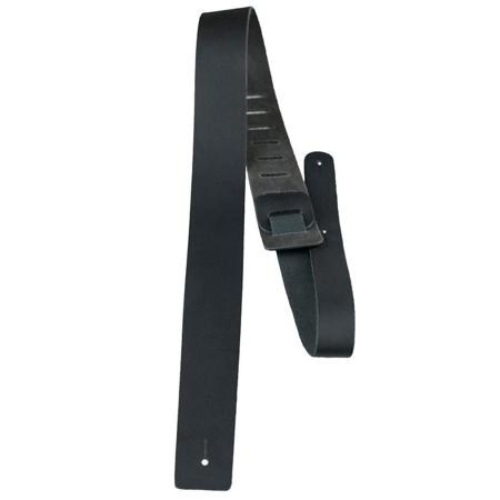 Perri's Leathers P20 2" Wide Soft Leather Guitar Strap, Black