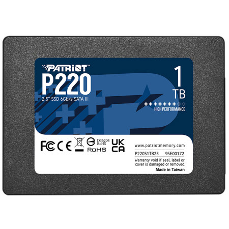 Patriot P220 SATA III 2.5" Internal SSD 1TB