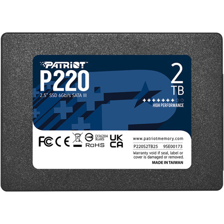 Patriot P220 SATA III 2.5" Internal SSD 2TB