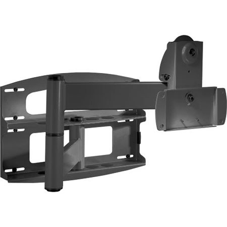 Peerless PLAV60 Articulating Wall Arm with Vertical Adjustment, Black