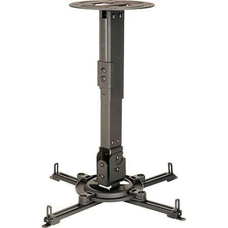 Peerless Ceiling/Wall Projector Mount with Adjustable Extension, Black