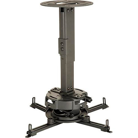 Peerless Projector Ceiling/Wall Mount Kit, 8.7-12.8" Adjustable Column, Black