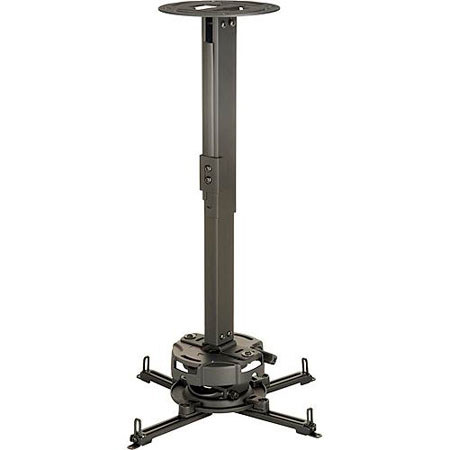 Peerless Projector Ceiling/Wall Mount Kit, 12.6-20.6" Adjustable Column, Black