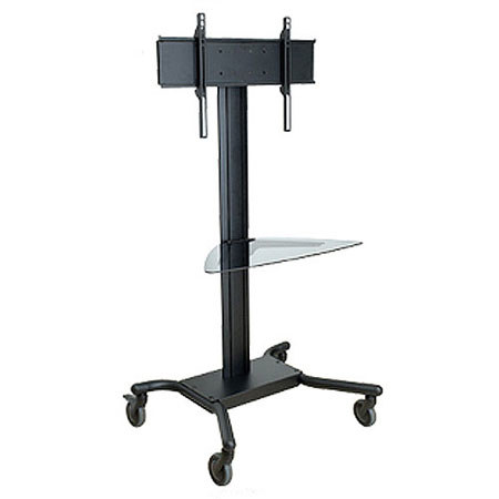 Peerless SmartMount Universal Cart with Glass Shelf for 32 - 65" Screens