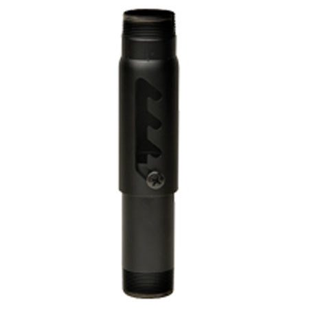 Peerless 12-18" Antimicrobial Aluminum Adjustable Extension Column, Black