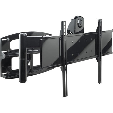 Peerless Articulating Wall Arm with Vertical Adjustment, High Gloss Piano Black