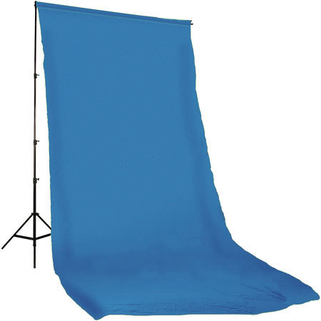 Photoflex Solid Color Series,10x12' Dyed Muslin BG,Blue