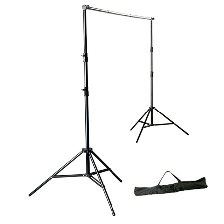Photoflex First Studio BackDrop Support Kit, with BackDrop Crossbar Pole, 2 DP-LS933 Stands, & Carry Bag