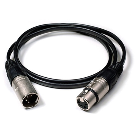 Pag 3.3' 4-Pin XLR M to 4-Pin XLR F Straight Cable, Pagbelt/Powerman Batteries