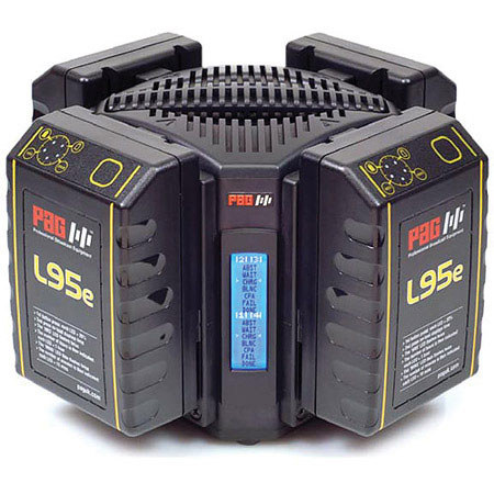 Pag Cube Charger for PAG and Sony Li-Ion Batteries, 4 x V-Mount/iPC