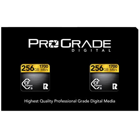 Prograde Digital Gold Series 256GB CFexpress Type-B 2.0 Memory Card, 2-Pack