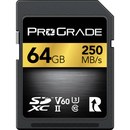ProGrade Digital 64GB SDXC UHS-II U3 Class 10 V60 Memory Card