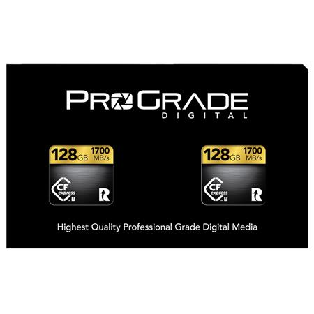 Prograde Digital Gold Series 128GB CFexpress Type-B 2.0 Memory Card, 2-Pack