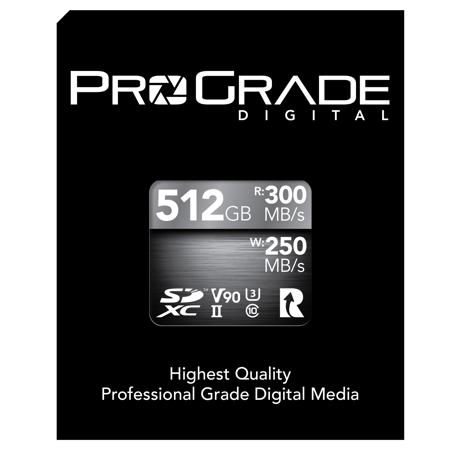 ProGrade Digital 512GB SDXC UHS-II V90 Memory Card PGSD512GBCKNA