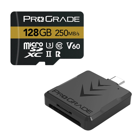 Prograde Digital MicroSDXC UHS-II U3 Class 10 V60 Memory Card