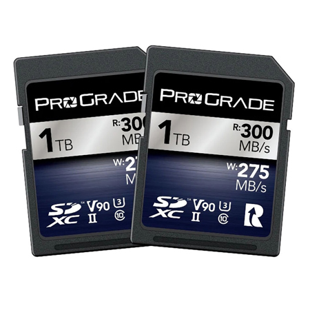 ProGrade Digital Iridium UHS-II V90 SDXC Memory Card 1TB 2-Pack