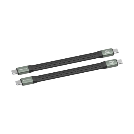 Prograde Digital 5.5" 40Gbps USB 4.0 Type-C to Type-C Flex Cable, 2-Pack