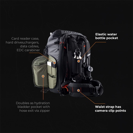 PGYTECH OnePro Focux 25L Camera Backpack, Space Black P-CB-195