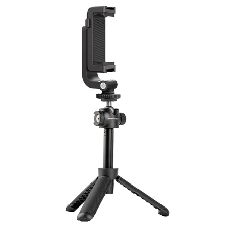 PGYTCH 4-Section Extension Pole Tripod Set with Cold Shoe Smartphone Holder