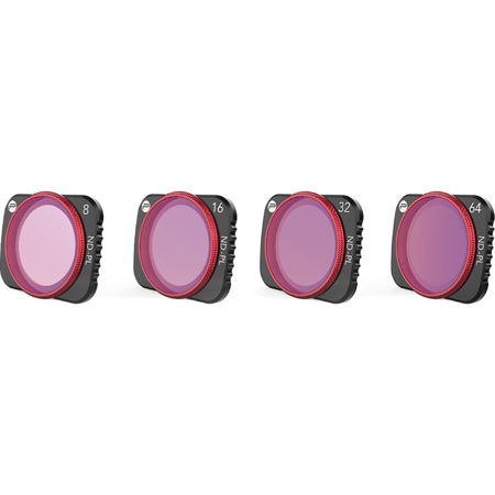 PGYTECH Professional ND-PL Filter Set, Includes ND8/PL, ND16/PL, ND32/PL, ND64/PL Filters for DJI Mavic Air 2 Drone