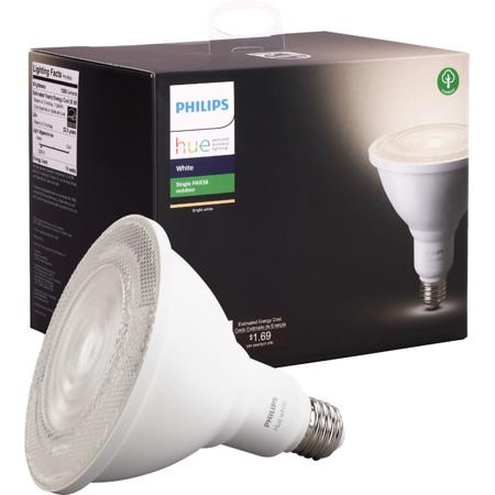 Philips Hue White Single PAR38 LED 100W Smart Wireless Flood Outdoor Light Bulb