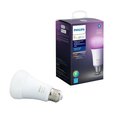 Philips Hue White and Color Ambience A19 Warm to Cool E26 Base Bulb