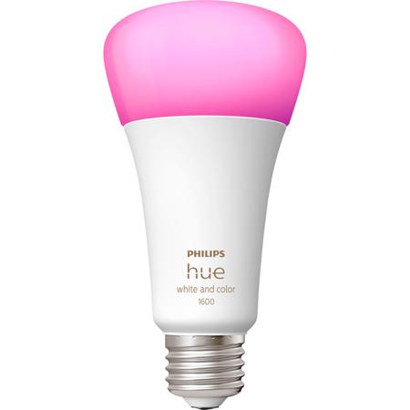 Philips Hue White and Color Ambiance A21 Bluetooth 100W Smart LED Bulb