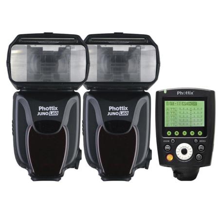 Phottix Juno Li60 2-Pack Tranceiver Flash with Odin II Combo for Pentax