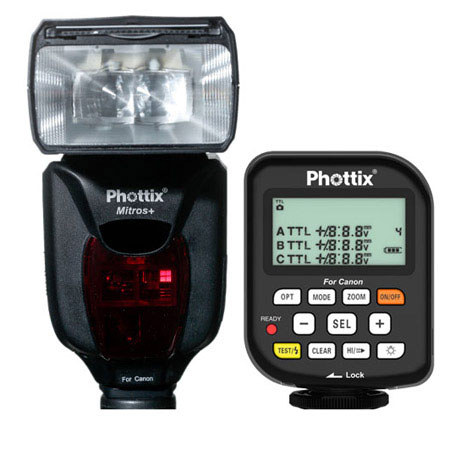 Phottix Mitros+ TTL Flash and Odin Flash Trigger for Canon Combo