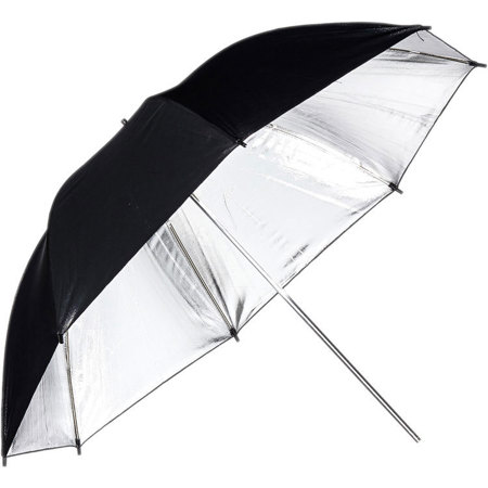 Phottix 33" Reflective Studio Umbrella, Silver/Black