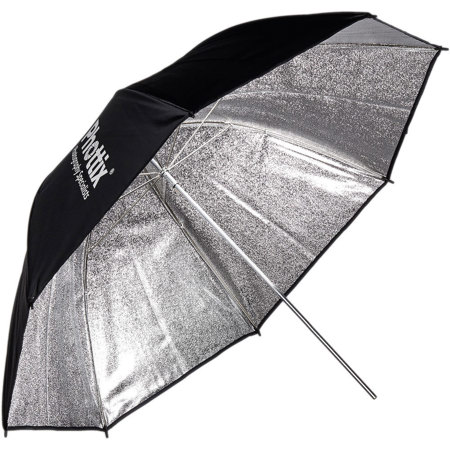 Phottix 50" Para-Pro ESF Reflective Umbrella, Black-Patterned Silver