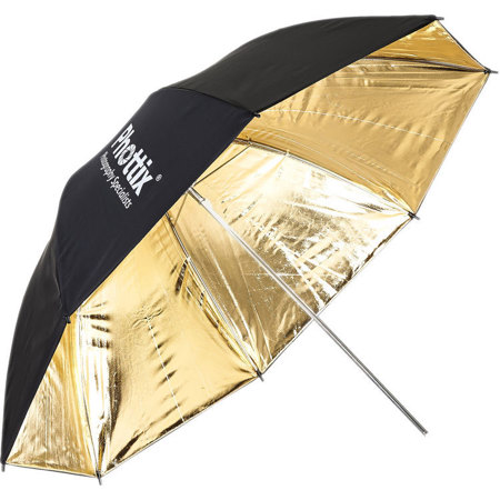 Phottix 40" Two Layer Reflector Umbrella, Gold/Black